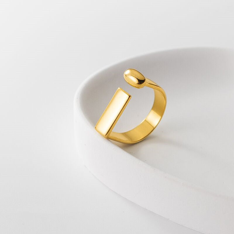 Creative Letters Titanium Steel Ring For Women