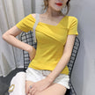 Summer Korean Slim Short Sleeve T-shirt Women