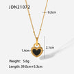 New Titanium Steel 18K Gold Double-sided Love Heart-shaped Small Lock Pendant Necklace