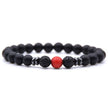 Weathered stone female energy yoga bracelet