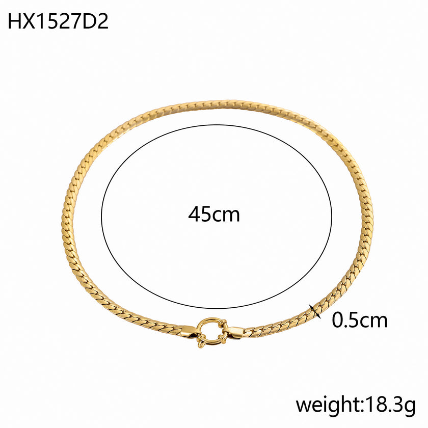 Encrypting Smooth NK Chain Necklace