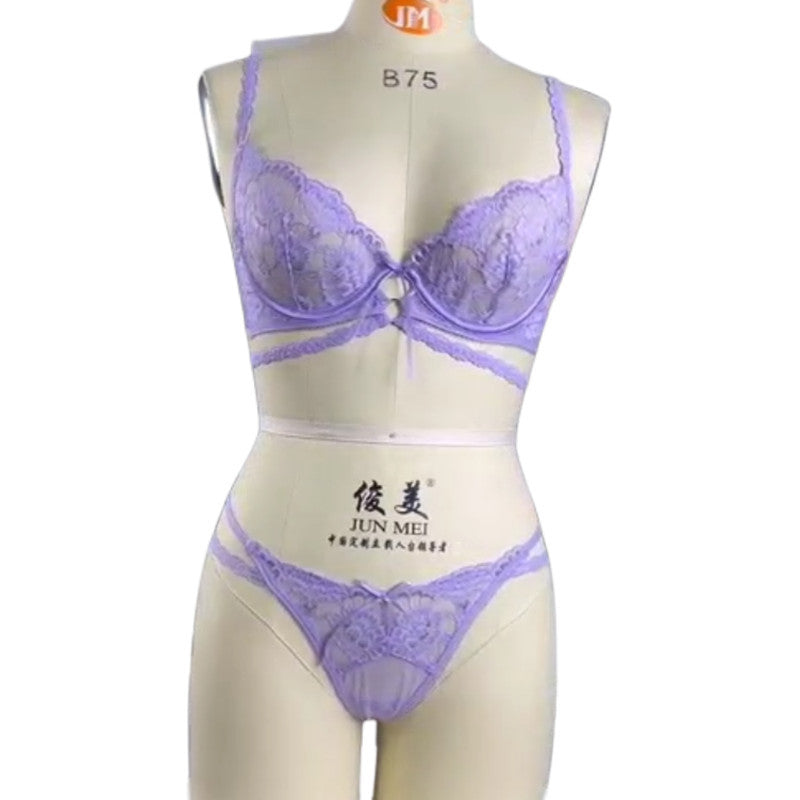Lace Underwear Ultra-thin Embroidery Set