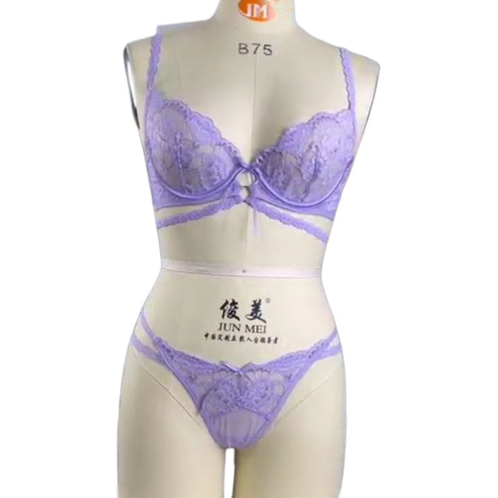Lace Underwear Ultra-thin Embroidery Set