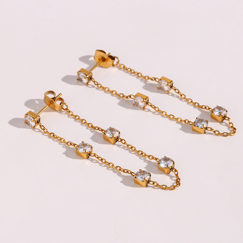 Fashion Personality Fashion Ornament Stainless Steel Earrings