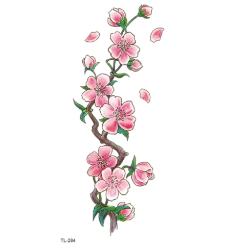 The Other Side Flower Tattoo Stickers Waterproof Tattoo