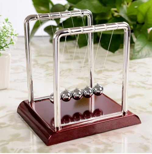 Newtons Cradle Steel Balance Ball Physics Science Pendulum Metal Craft Educational Toy
