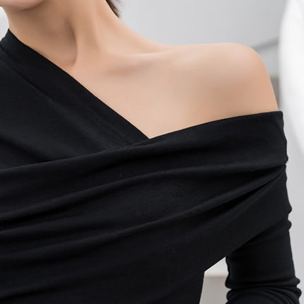 Sexy strapless women's T-shirt women