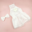 Spring And Summer Dog Clothes Cat Clothing Pet Cotton Floral Slip Dress Mesh Skirt Dress