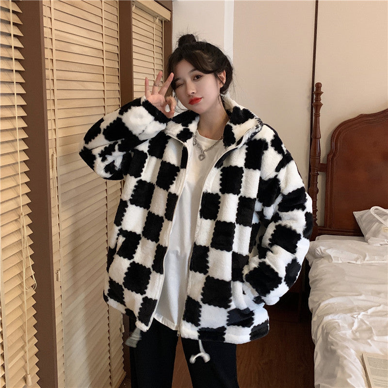 Faux Rabbit Fur Thickened Coat Plush