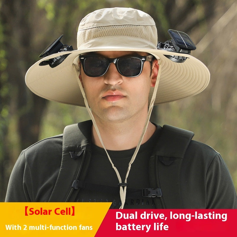 Lithium Battery Charging Solar Fan Hat
