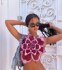 Beautiful Back Lace Vest Wrapped Chest Women Gathered