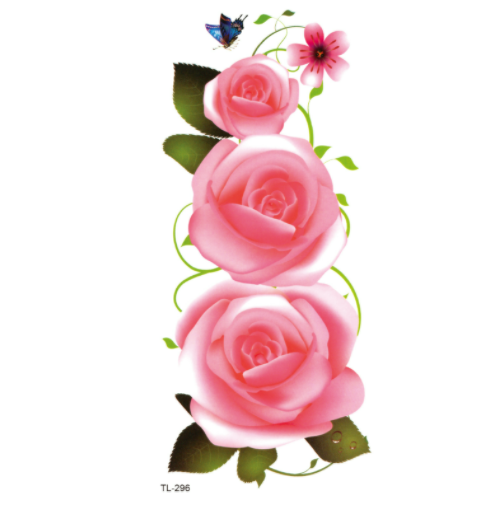 The Other Side Flower Tattoo Stickers Waterproof Tattoo