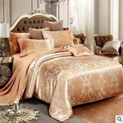 Luxury Bedding Satin Jacquard Modal Cotton Tencel Set