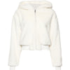 Short plush coat loose hooded top
