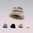 Rabbit Fur Hat Women's Autumn And Winter All-matching Thickened Plush Knitted