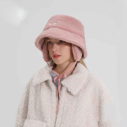 Female Lamb Hair Ear Protection Fisherman Hat