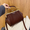 Commuter Shoulder Western Style Pleated Crossbody Bag