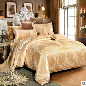 Luxury Bedding Satin Jacquard Modal Cotton Tencel Set