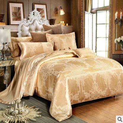 Luxury Bedding Satin Jacquard Modal Cotton Tencel Set