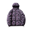 Winter Camouflage White Duck Down Three-proof Warm Coat For Women