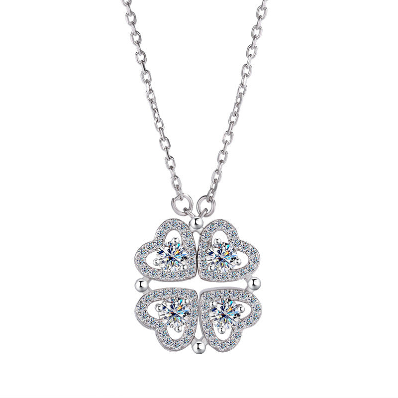 Light Luxury Diamond Clavicle Chain Flower-shaped Female