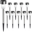 Solar Lights Outdoor Garden Solar Stake Lights Patio Pathway Lighting 10 Pieces