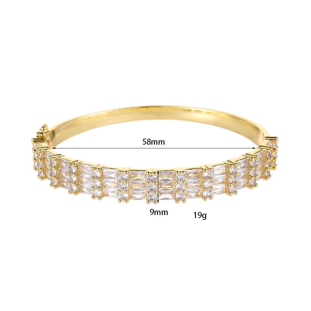 Retro Color Zirconium Ladies' Bracelet