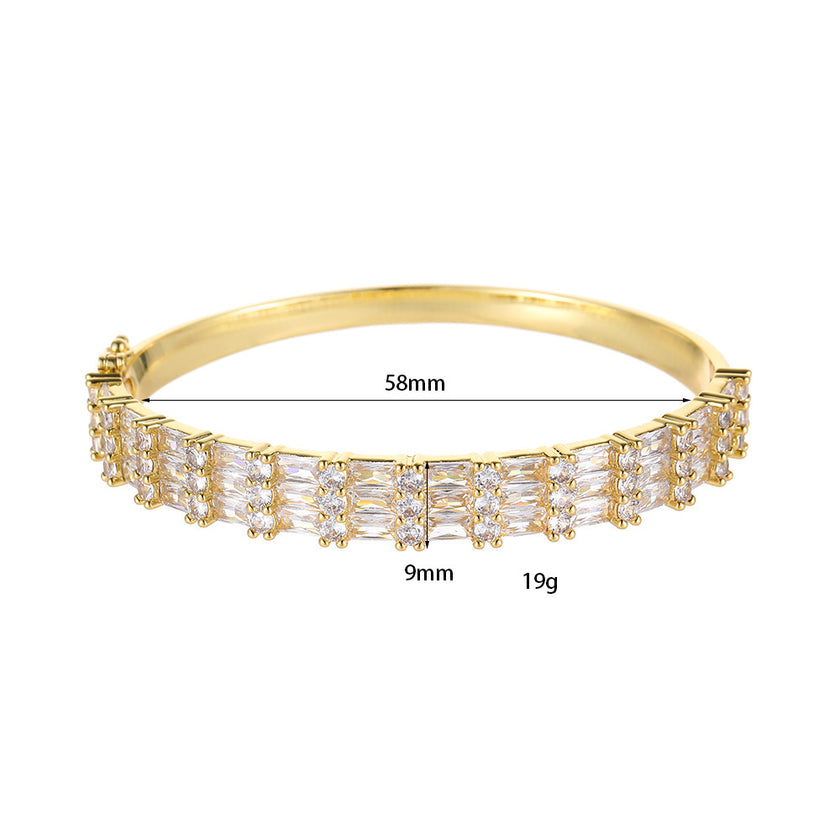 Retro Color Zirconium Ladies' Bracelet