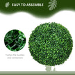 2 Pack Artificial Tree Boxwood Topiary Balls, 15.7 Inch