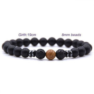 Weathered stone female energy yoga bracelet
