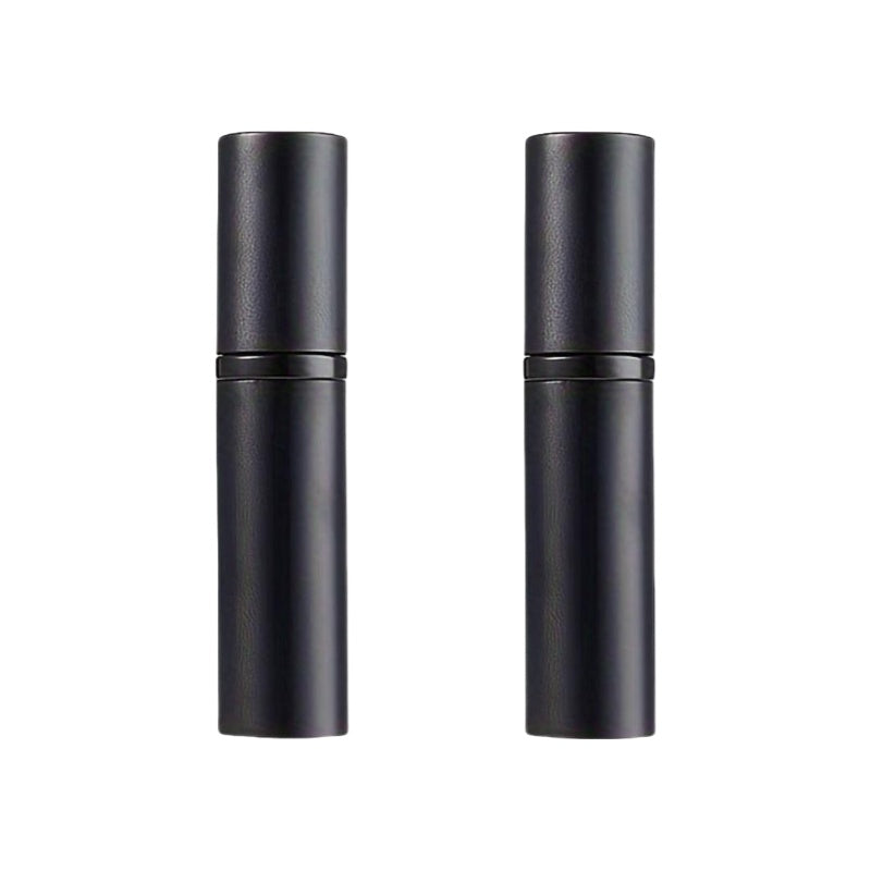 2pcs 5ml Empty Perfume Spray Bottle Portable Mini Refillable Fragrance Atomizer Travel Container Black Fragrance Refill Bottle Fine Mist Bottom Filling Inner Bottle Sprayer Cosmetic Packaging Gif
