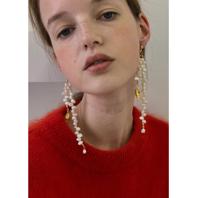 Long Natural Pearl EarringsNiche And Exquisite