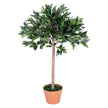 3ft Artificial Olive Tree Indoor Plant Greenery For Home Office Potted In An Orange Pot