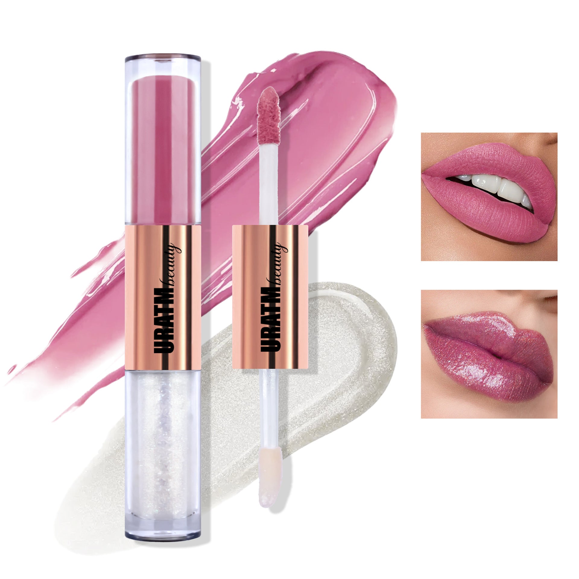 Matte No Stain On Cup Long Lasting And Does Not Fade Double-headed Lip Lacquer