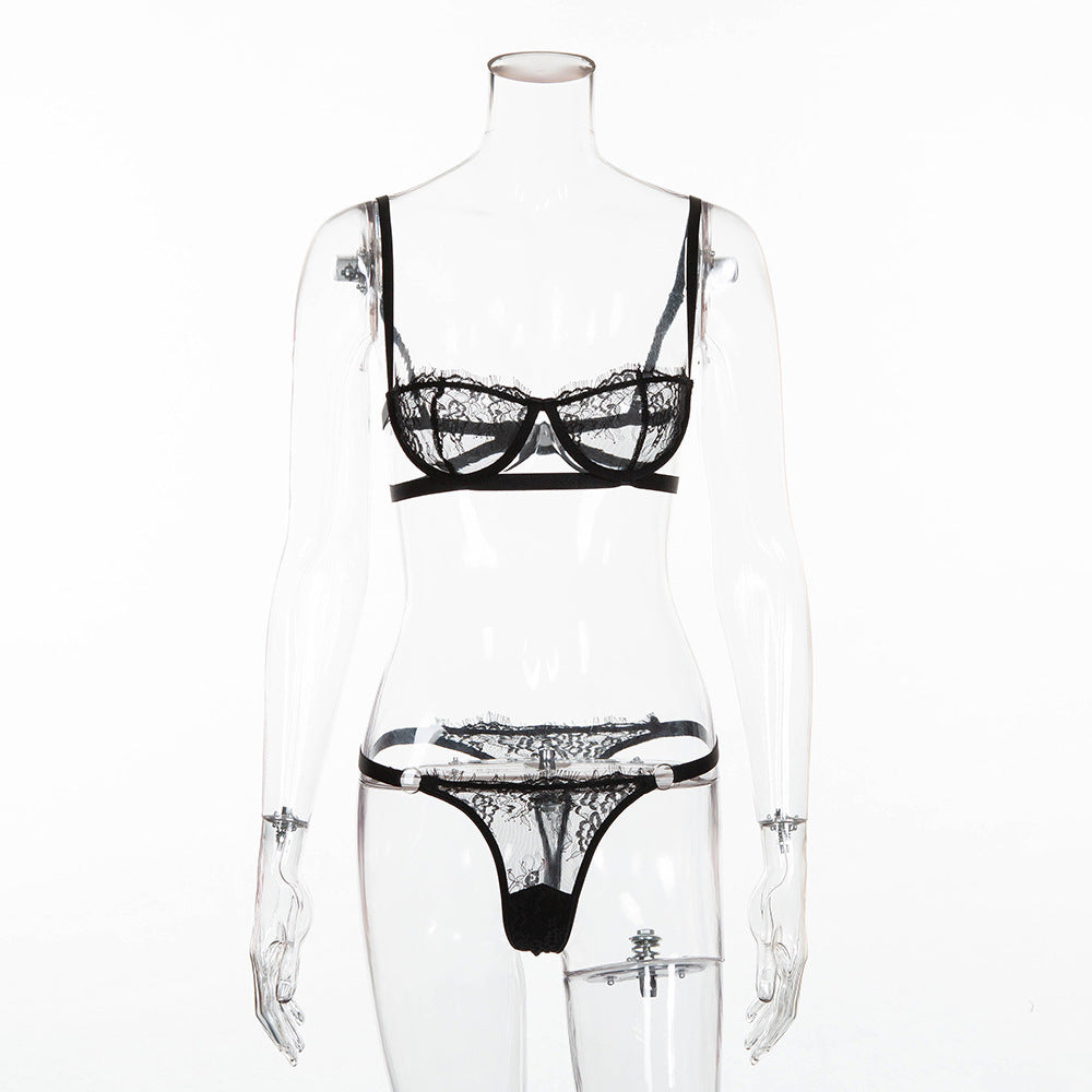 Lace Chest-wrapped See-through Underwear