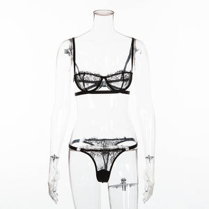 Lace Chest-wrapped See-through Underwear