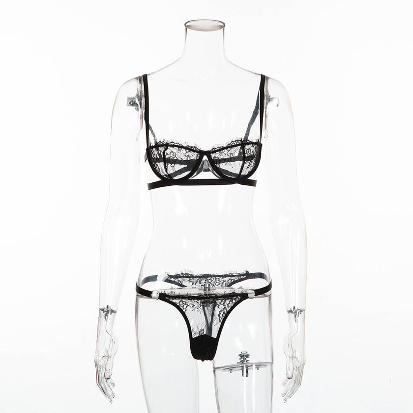 Lace Chest-wrapped See-through Underwear