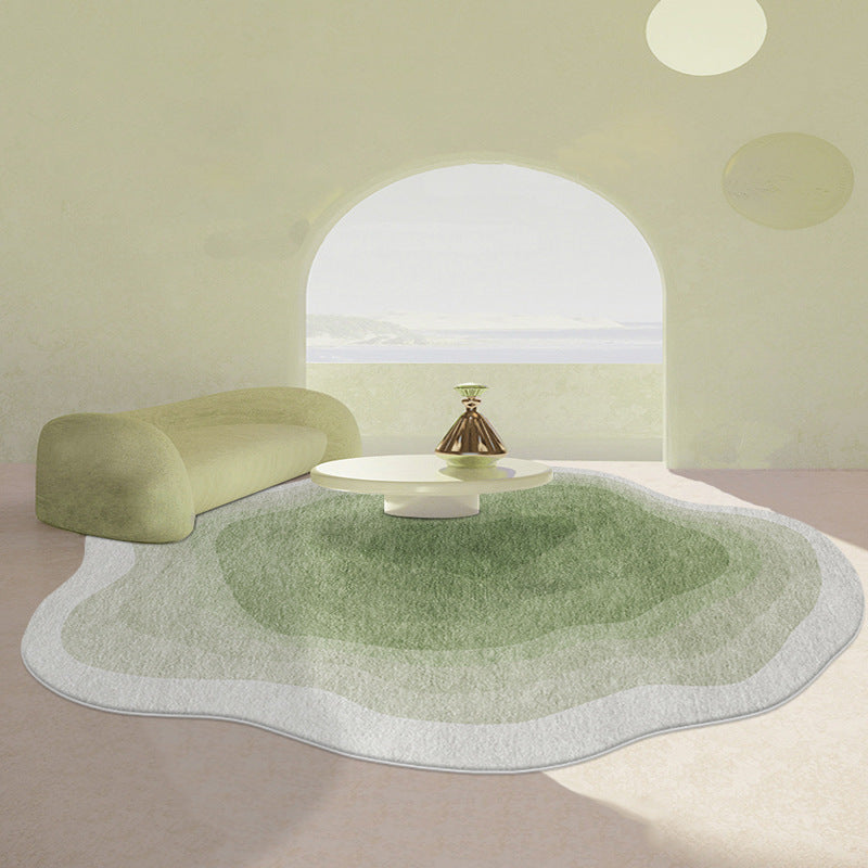Home Living Room Shaped Faux Cashmere Carpet