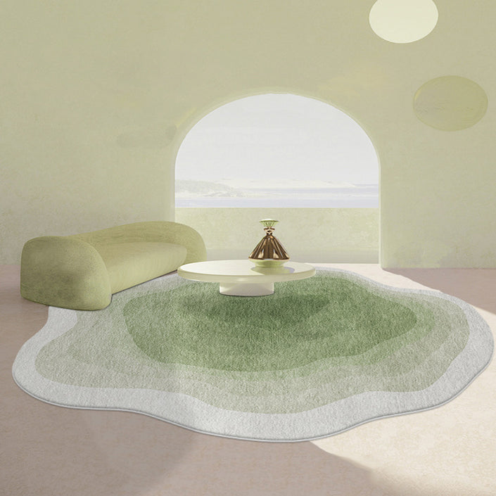Home Living Room Shaped Faux Cashmere Carpet