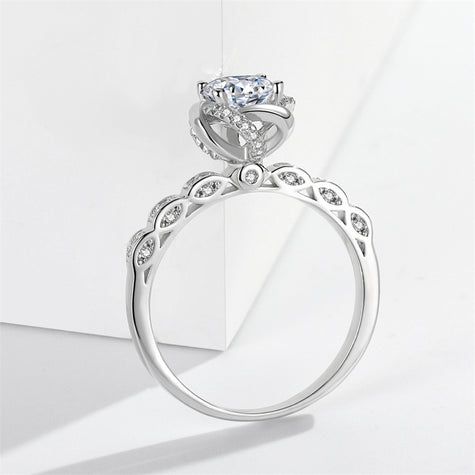Bud 1 Karat Rhinestone Ring Women