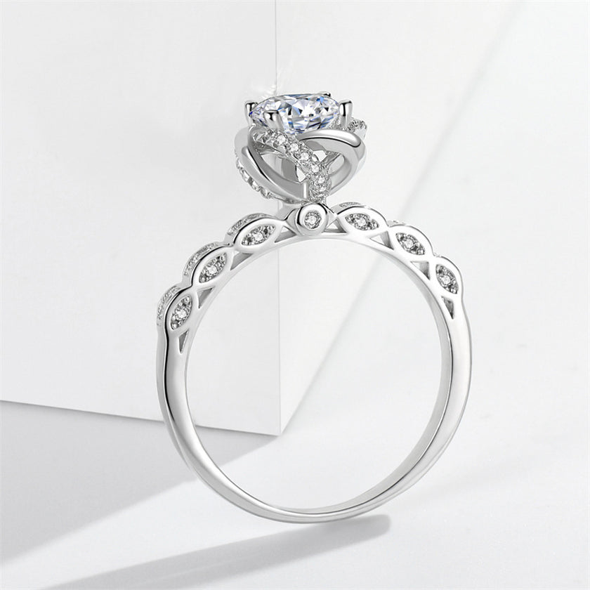 Bud 1 Karat Rhinestone Ring Women