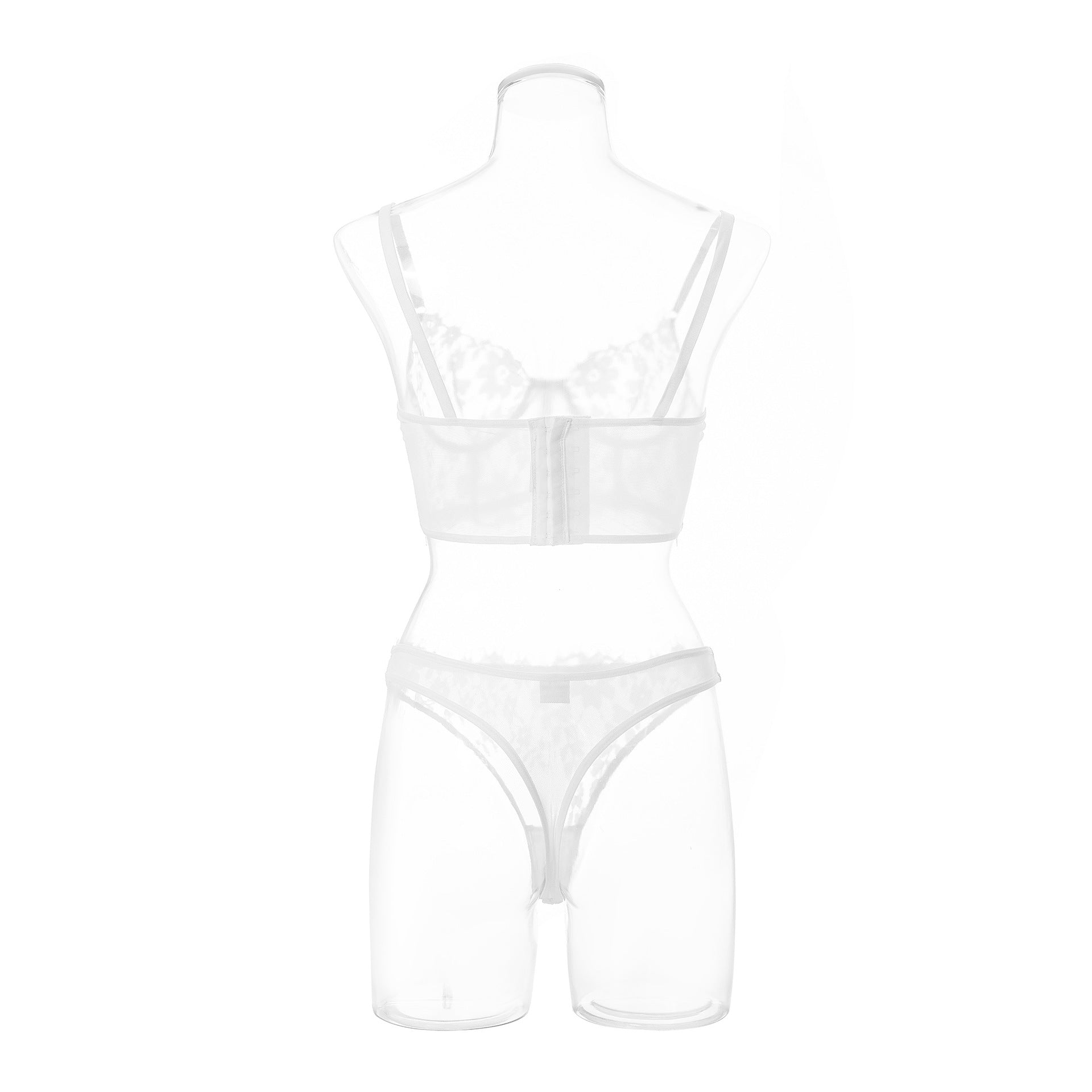 Eyelash Little Flower Lace Underwear Bra Set