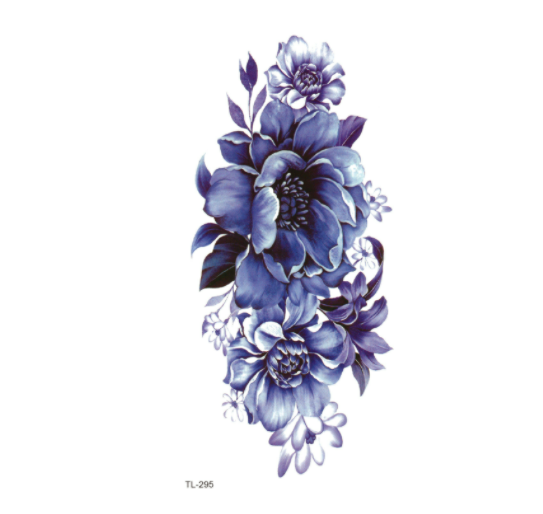 The Other Side Flower Tattoo Stickers Waterproof Tattoo