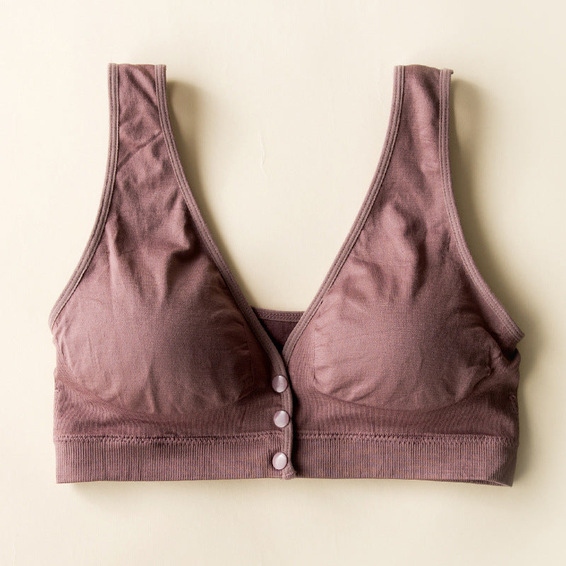 Nursing Bra Front Closure Breastfeeding Push Up Maternity Underwear