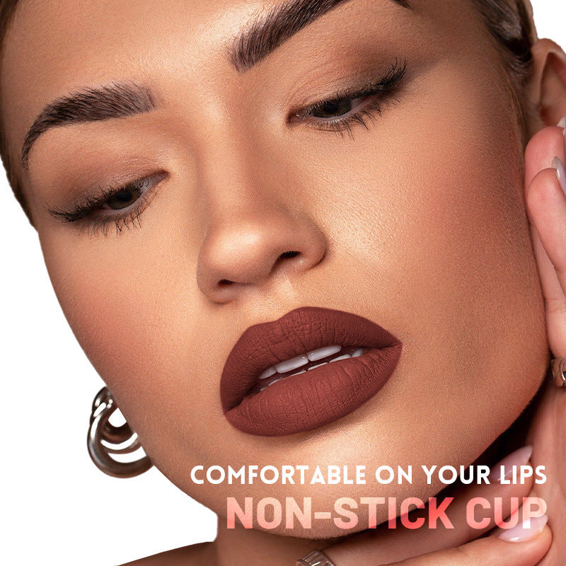 Matte Lipstick 10-color Velvet No Stain On Cup