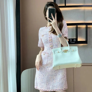 French Slim A Line Dress