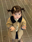 Girls' Spring And Autumn Clothes Children's Trench Coat