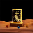 Crystal Cube Buddha Statue Cross Three-dimensional Ornaments