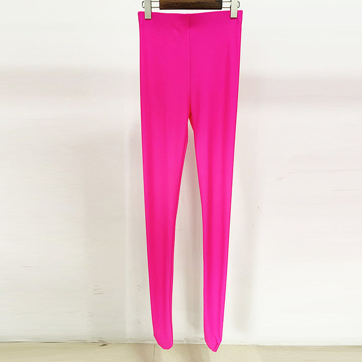 Star Fashion Rose Pink Series Stretch Slim Fit Stockings