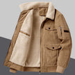 Large Pocket Lambswool Velvet Padded Thickened Coat Men